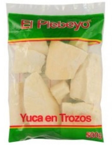 YUCA EN TROZOS CONGELADA 500G.