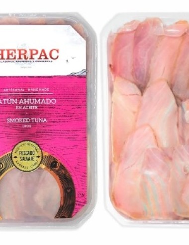 ATUN AHUMADO EN ACEITE 500G.