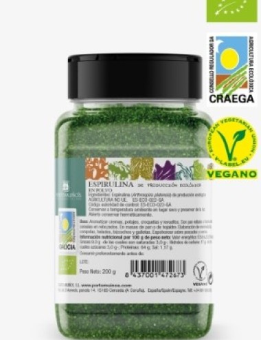 ESPIRULINA EN POLVO BIO 200 G