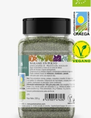 WAKAME EN POLVO BIO 200 G