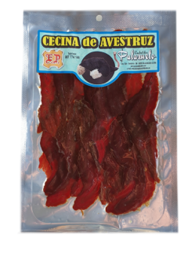 SOBRE CECINA DE AVESTRUZ 100G.